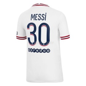 Koszulka Paris Saint-Germain Lionel Messi 30 Czwarty Stroje Piłkarskie 2021/22 Krótki Rękaw